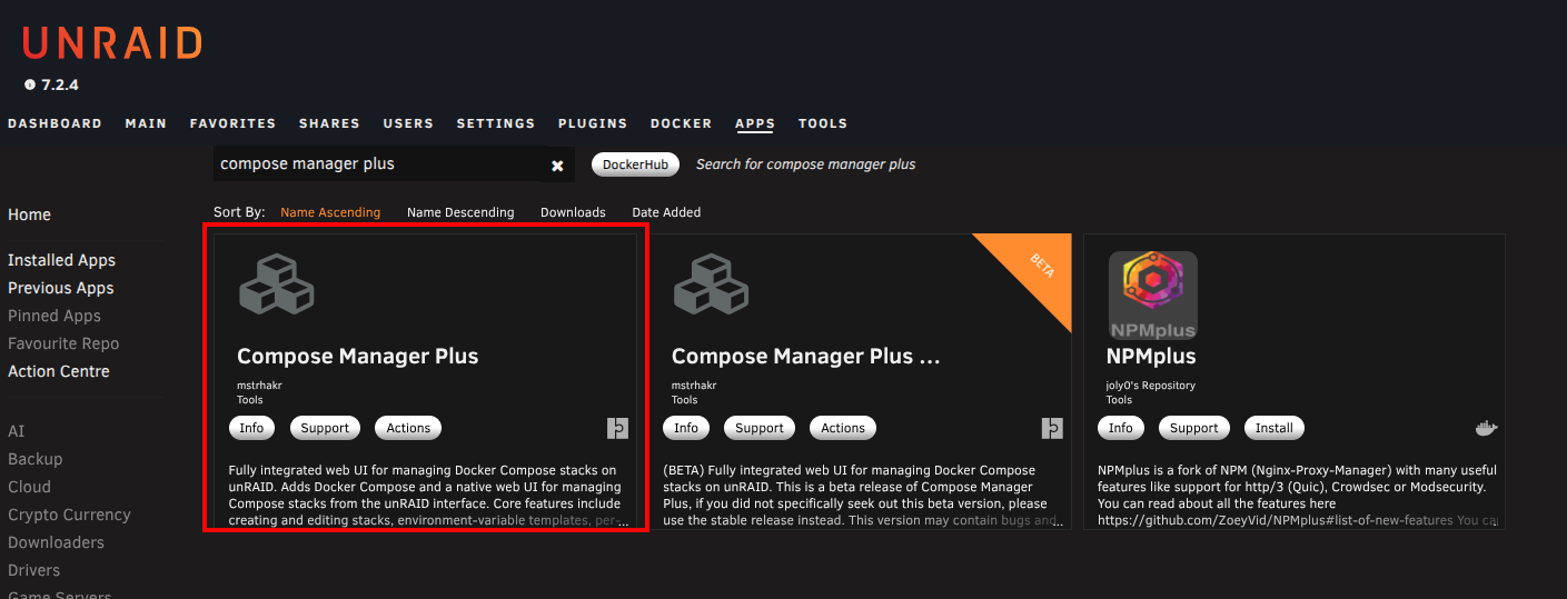 Compose Manager in CA