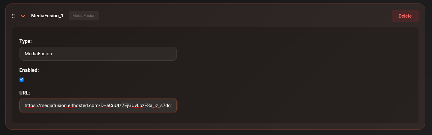 MediaFusion scraper in CLI_Debrid settings